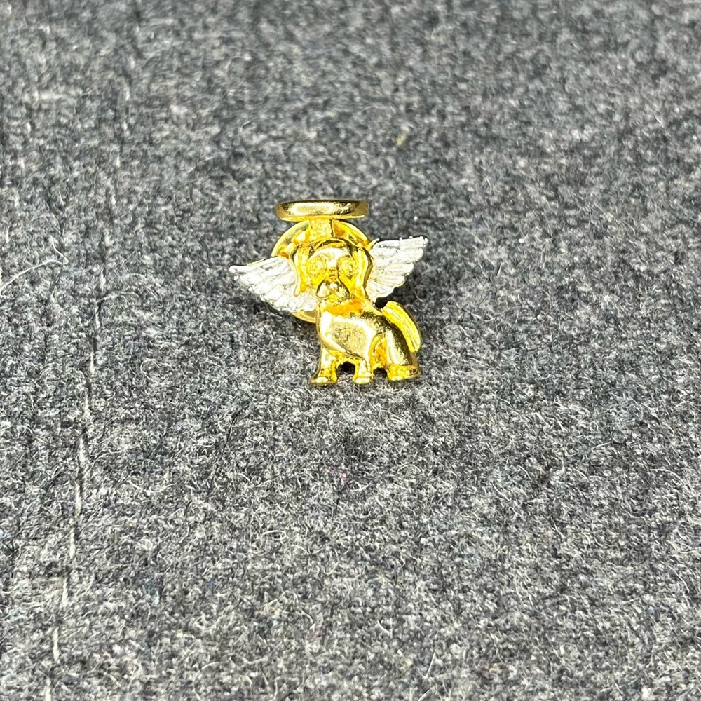 Guardian dog pin